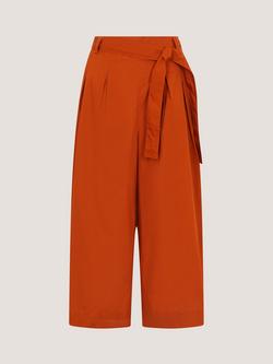 Monsoon Sofia Popin Trousers, Dark Orange, Dark Orange