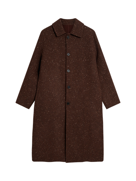 Percival Minnesota Wool Blend Overcoat, Brown Fleck, Brown Fleck