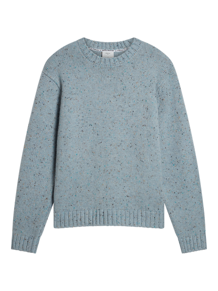 Percival Rhod Boxy Knit Crew Neck Jumper, Blue, Blue