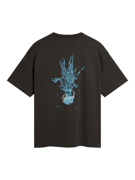 Percival Dawson Boxy T-Shirt, Charcoal, Charcoal