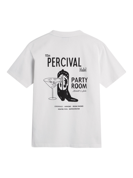 Percival Karaoke Printed T-Shirt, White, White