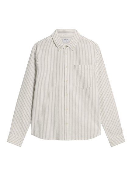 Percival Stripe Regular Fit Shirt, White, White