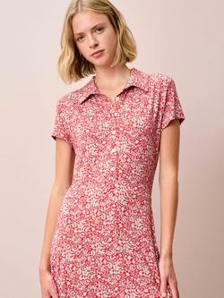 Brora Liberty Jersey Cap Sleeve Dress, Cherry Blossom - view 2, Cherry Blossom