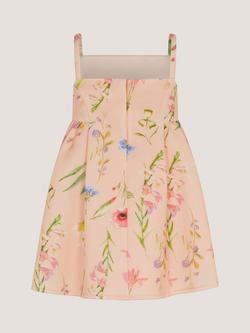 Monsoon Baby Dream Sleeveless Floral Scuba Dress, Pink - view 2, Pink