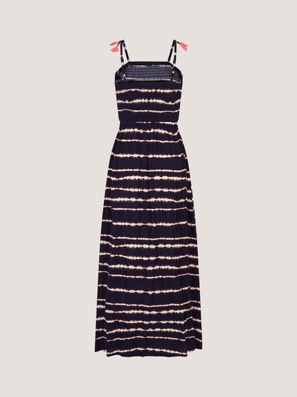 Monsoon Kids' Storm Sleeveless Tie Dye Maxi Dress, Black - view 2, Black
