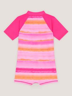 Monsoon Kids' Tie Dye Surf Suit, Pink - view 2, Pink