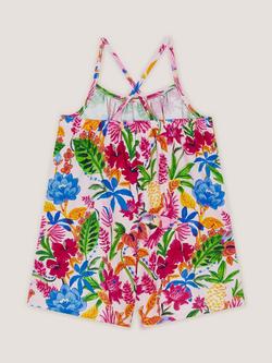 Monsoon Kids' Tropical Playsuit, Multi - view 2, Multi