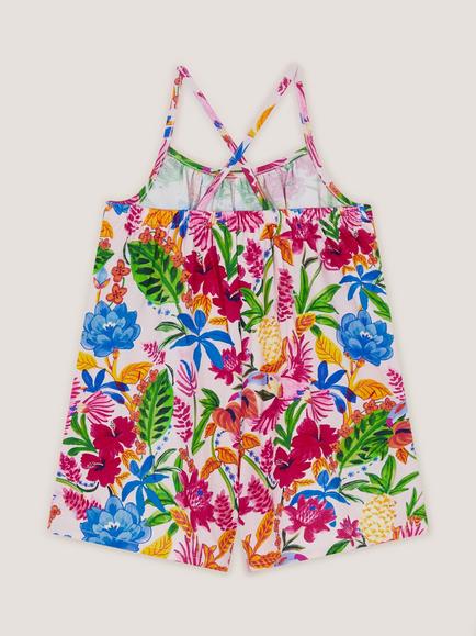 Monsoon Kids' Tropical Playsuit, Multi - view 2, Multi