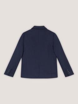 Monsoon Kids' Harry Herringbone Suit Jacket, Navy - view 2, Navy