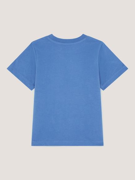 Monsoon Kids' Short Sleeve London T-Shirt, Blue - view 2, Blue