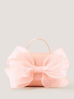 Monsoon Kids' Bridesmaid Organza Bow Bag, Pink, Pink