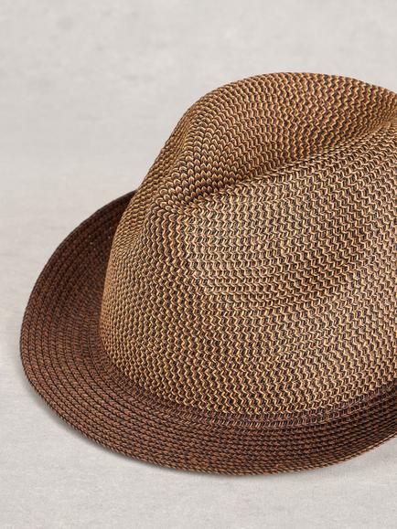 White Stuff Trilby Hat, Natural - view 2, Natural