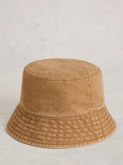 White Stuff Washed Cotton Bucket Hat, Natural, Natural