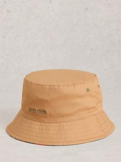 White Stuff Reversible Cotton Bucket Hat, Green/Multi - view 2, Green/Multi
