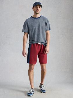 White Stuff Ventor Colour Block Swim Shorts, Red, Red
