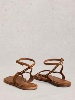 White Stuff Barely Suede Strappy Sandals, Brown Tan - view 2, Brown Tan