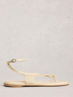 White Stuff Barely Suede Strappy Sandals, White Ivory, White Ivory