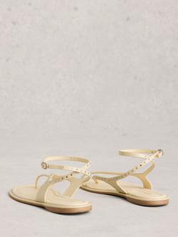 White Stuff Barely Suede Strappy Sandals, White Ivory - view 2, White Ivory