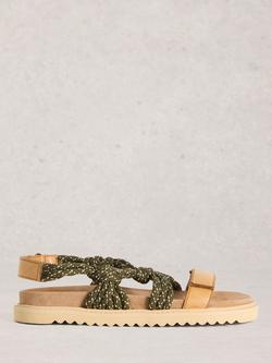 White Stuff Callie Leather Footbed Sandals, Brown Tan, Brown Tan