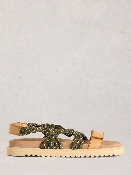 White Stuff Callie Leather Footbed Sandals, Brown Tan, Brown Tan