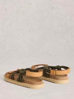 White Stuff Callie Leather Footbed Sandals, Brown Tan - view 2, Brown Tan