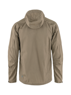 Fjällräven Sten Hooded Zip Front Jacket, Suede Brown - view 2, Suede Brown