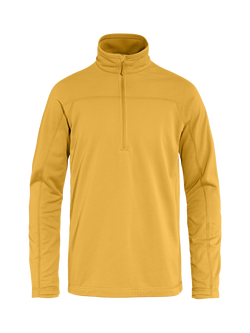 Fjällräven Abisko Lite Fleece Half Zip Top, Ochre, Ochre