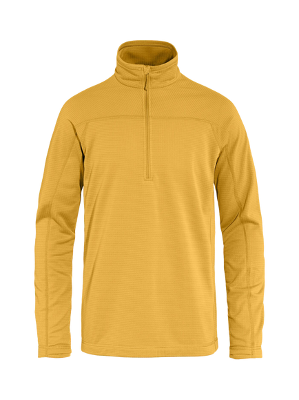Fjällräven Abisko Lite Fleece Half Zip Top, Ochre, Ochre