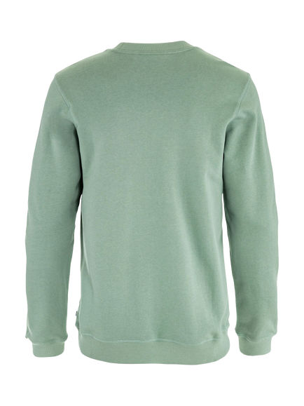 Fjällräven Logo Crew Neck Cotton Sweatshirt, Misty Green - view 2, Misty Green