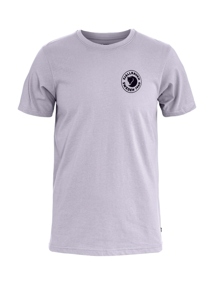 Fjällräven Logo Crew Neck Cotton Blend T-Shirt, Lavender Mist, Lavender Mist