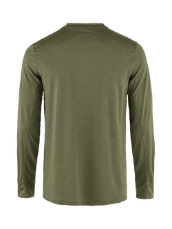 Fjällräven Abisko Day Hike Crew Neck Long Sleeved T-Shirt, Green - view 2, Green