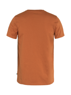 Fjällräven Arctic Fox Crew Neck Cotton T-Shirt, Terracotta Brown - view 2, Terracotta Brown