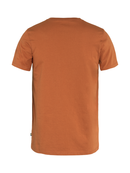 Fjällräven Arctic Fox Crew Neck Cotton T-Shirt, Terracotta Brown - view 2, Terracotta Brown