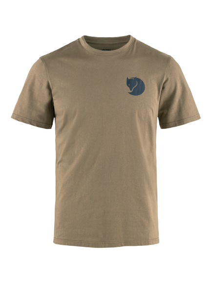Fjällräven Walk With Nature Cotton Blend T-Shirt, Suede Brown, Suede Brown