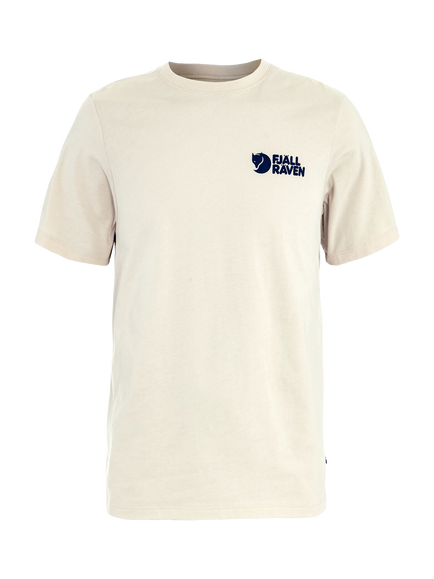 Fjällräven Swedish Forest Print Crew Neck Cotton T-Shirt, Chalk White, Chalk White