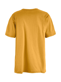 Fjällräven Crew Neck Graphic Print Cotton T-Shirt, Ochre - view 2, Ochre