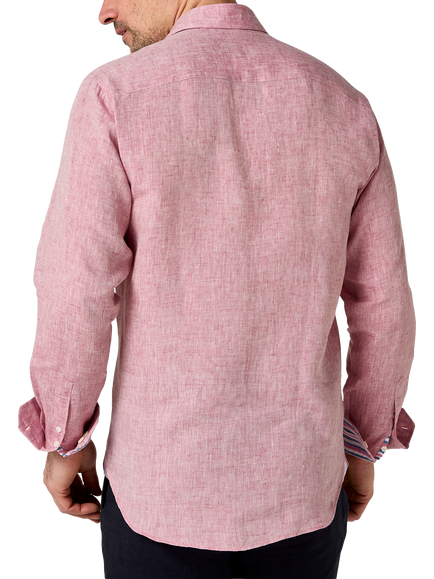 KOY Linen Shirt - view 2, Dusty Pink