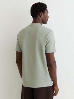 Reiss Bradley Premium-Interlock Modern-Fit T-Shirt, Mint Green - view 2, Mint Green