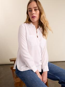 Isabella Oliver Raffa Maternity Shirt containing TENCEL™ Lyocell, Pure White, Pure White