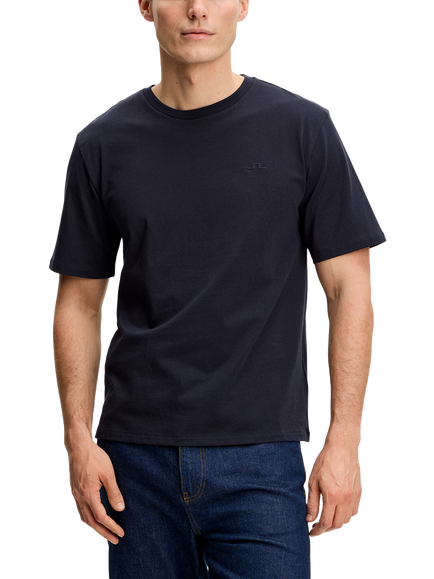 J.Lindeberg Alpha Short Sleeve Cotton T-Shirt, Jl Navy