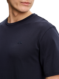 J.Lindeberg Alpha Short Sleeve Cotton T-Shirt - view 2, Jl Navy