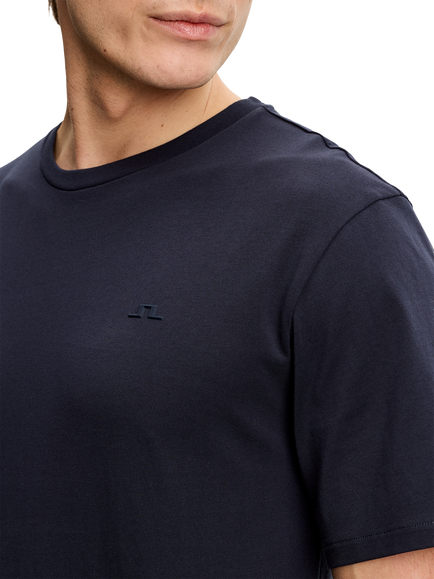 J.Lindeberg Alpha Short Sleeve Cotton T-Shirt - view 2, Jl Navy