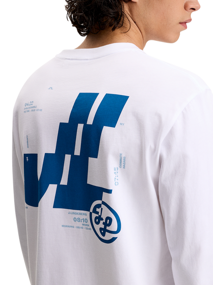 J.Lindeberg Parcie Long Sleeve T-Shirt - view 2, White