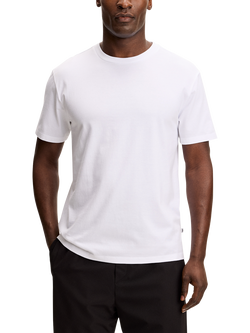 J.Lindeberg Sid Basic Pima Cotton Short Sleeve T-Shirt, White, White