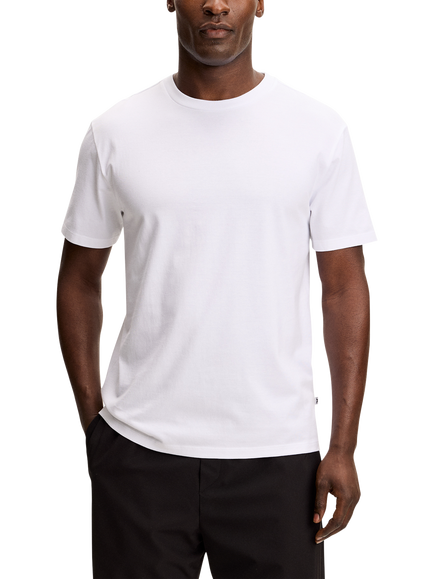 J.Lindeberg Sid Basic Pima Cotton Short Sleeve T-Shirt, White, White