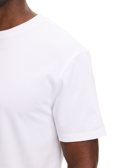 J.Lindeberg Sid Basic Pima Cotton Short Sleeve T-Shirt, White - view 2, White
