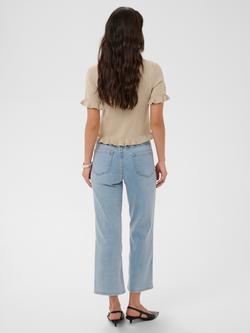 KAFFE Kabrook High Waist Straight Flare Jeans, Light Blue Washed - view 2, Light Blue Washed