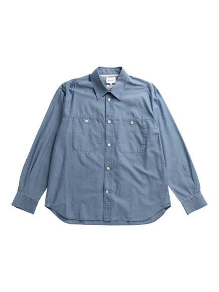 Norse Projects Chambray Oversized Shirt, Dark Blue, Dark Blue