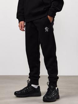 Gym King Kids' Slim Fundamental Joggers, Black, Black