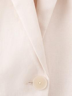 Mango Linen Suit Jacket, Raw - view 2, Raw